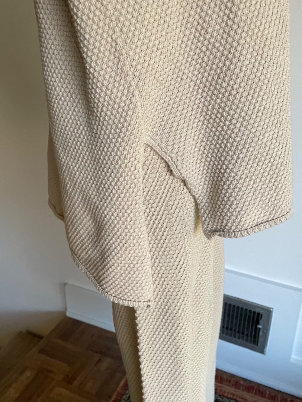 Free People Beach Hailee Sweater Set Cream Oatmeal Knit Hanley Top & Pants XS - Picture 8 of 14